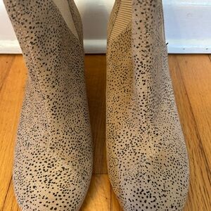 Toms Black Speckled Ankle Booties